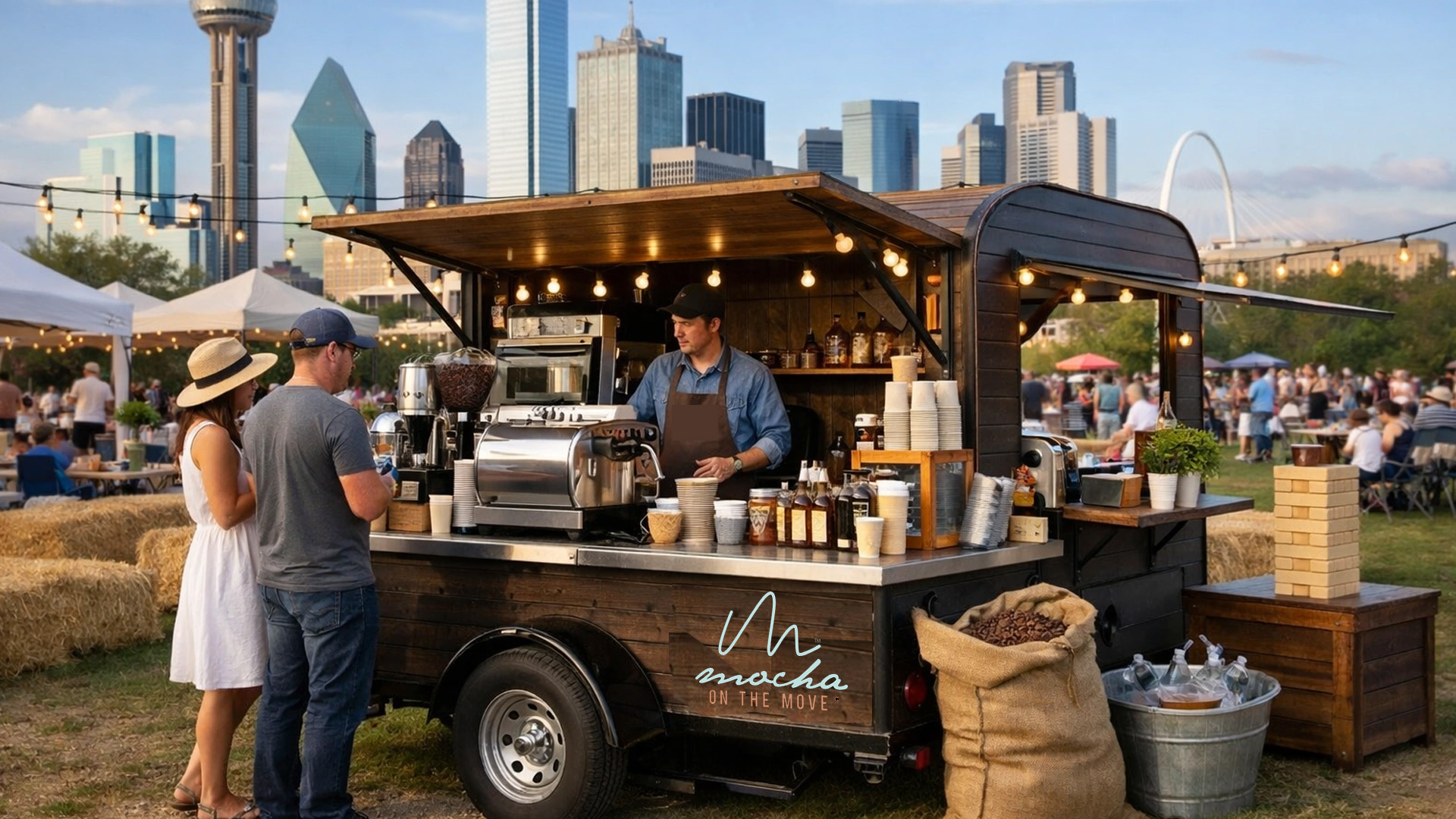 Mocha on the Move mobile espresso cart catering