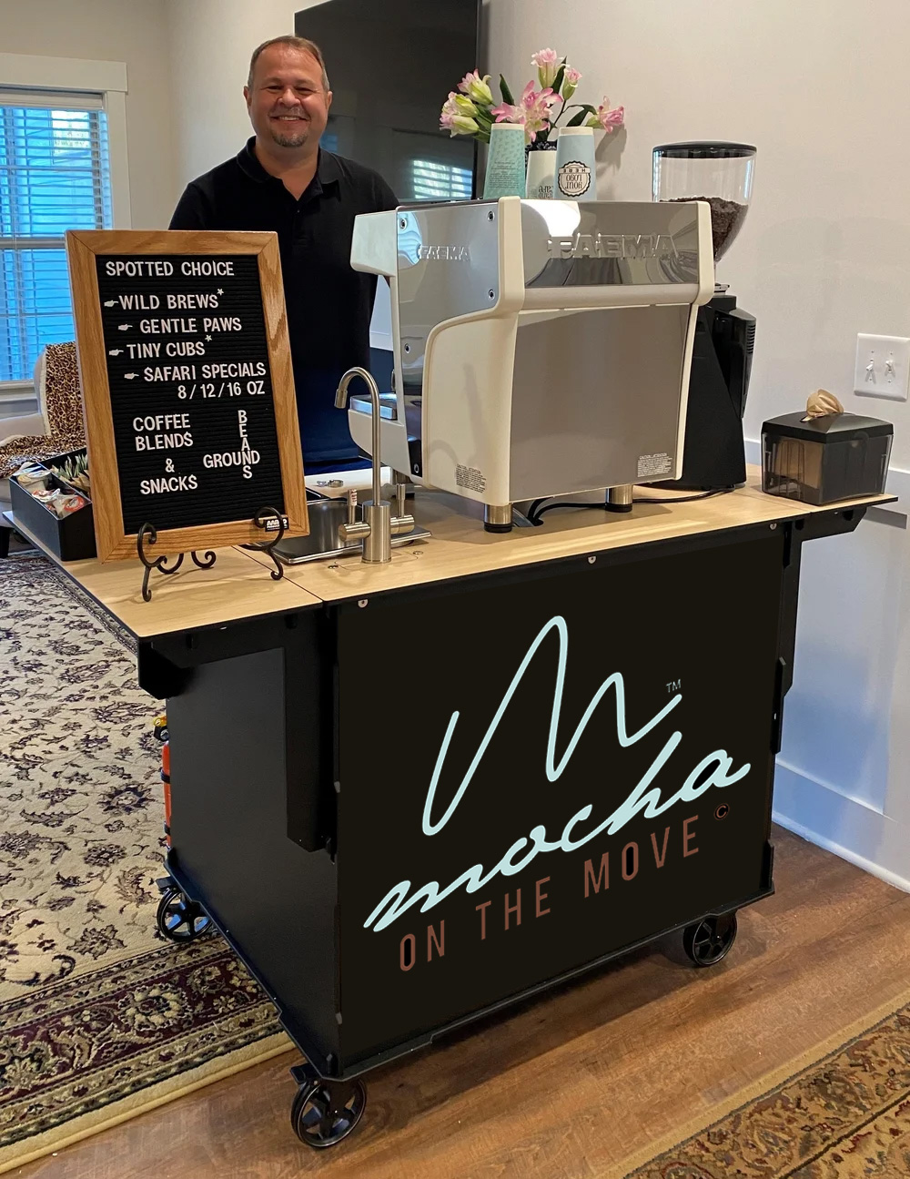 Pop-up market coffee service