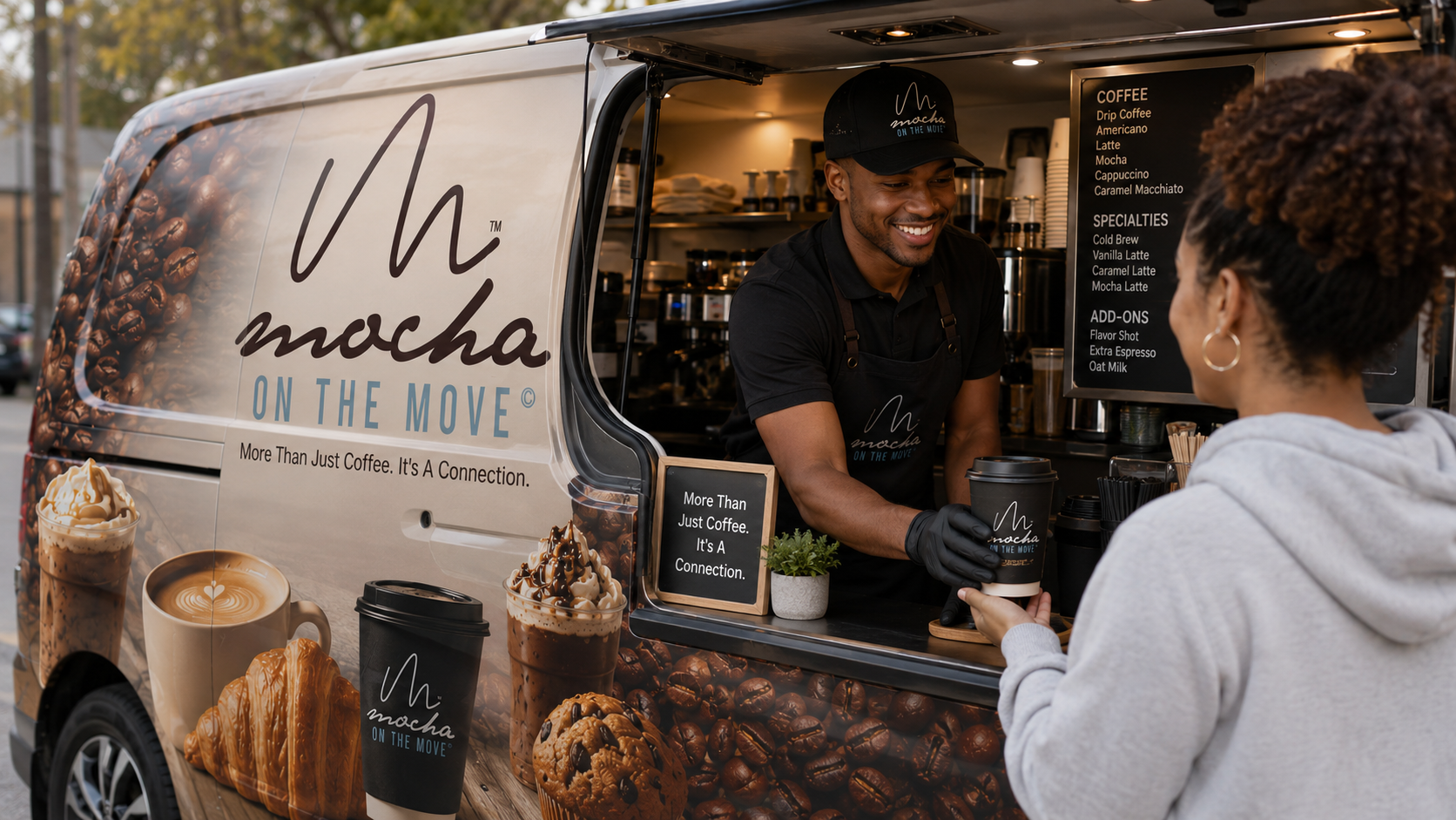 Mocha on the Move&reg; delivery van
